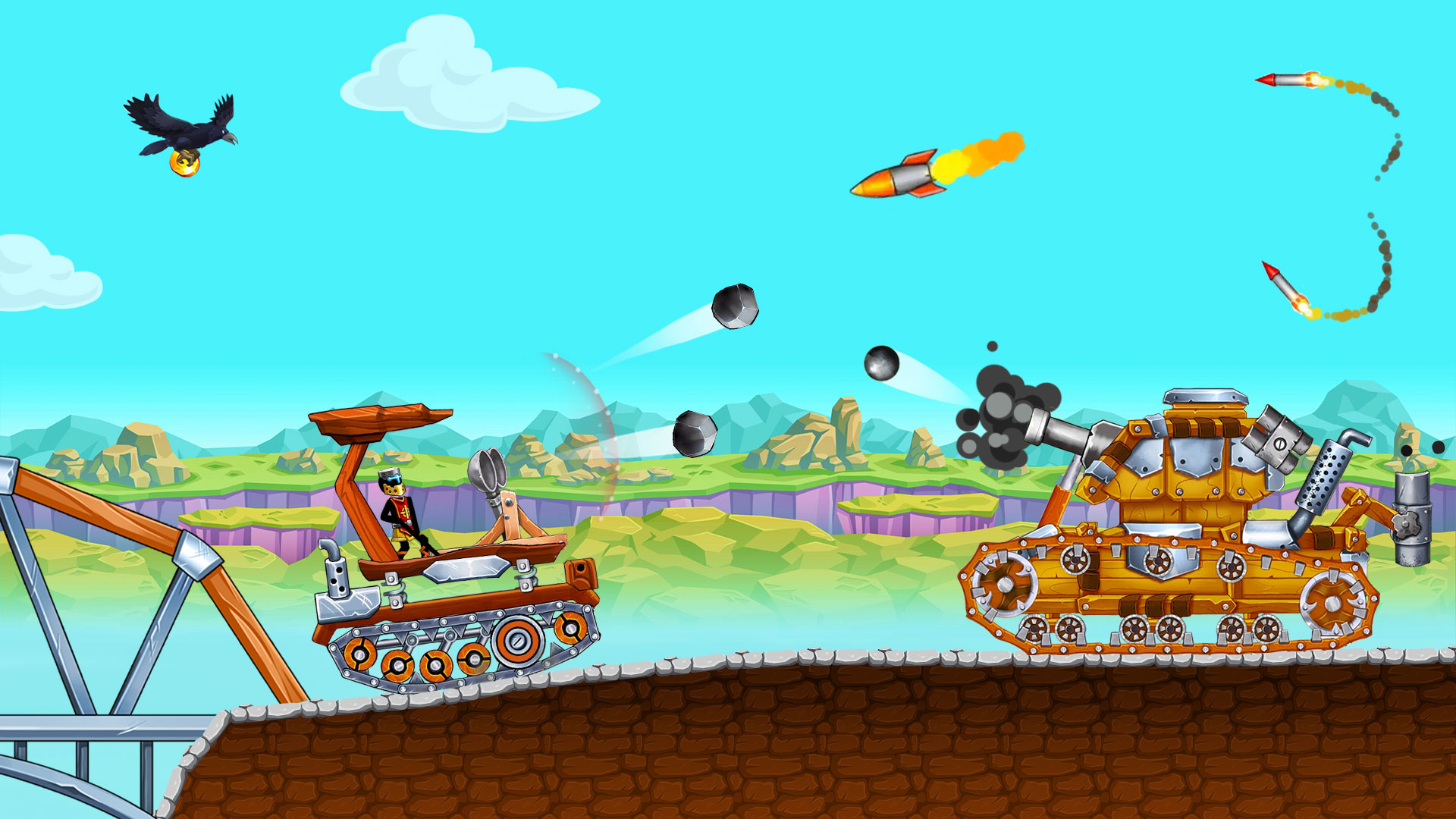 اسکرین شات 4 بازی The Tank: Stick pocket hill