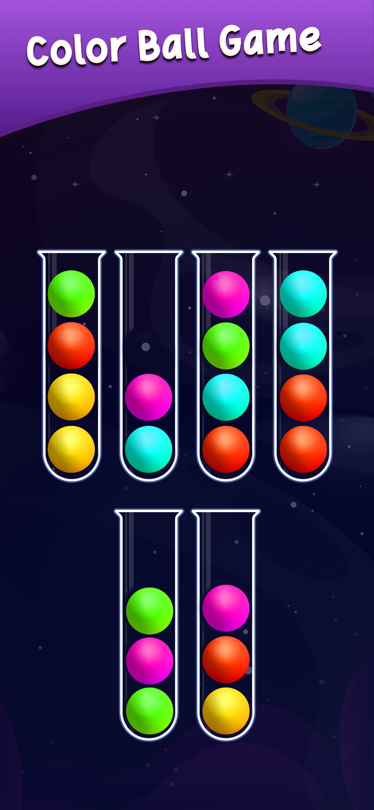 اسکرین شات 3 بازی Ball Sort: Color Sorting Games