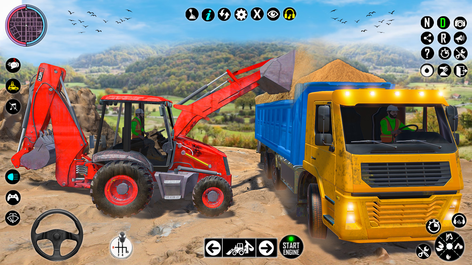 اسکرین شات 1 بازی JCB Game Excavator Machines