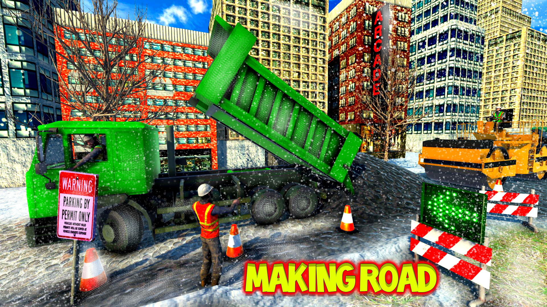 اسکرین شات 3 برنامه Real JCB Snow Excavator 3D