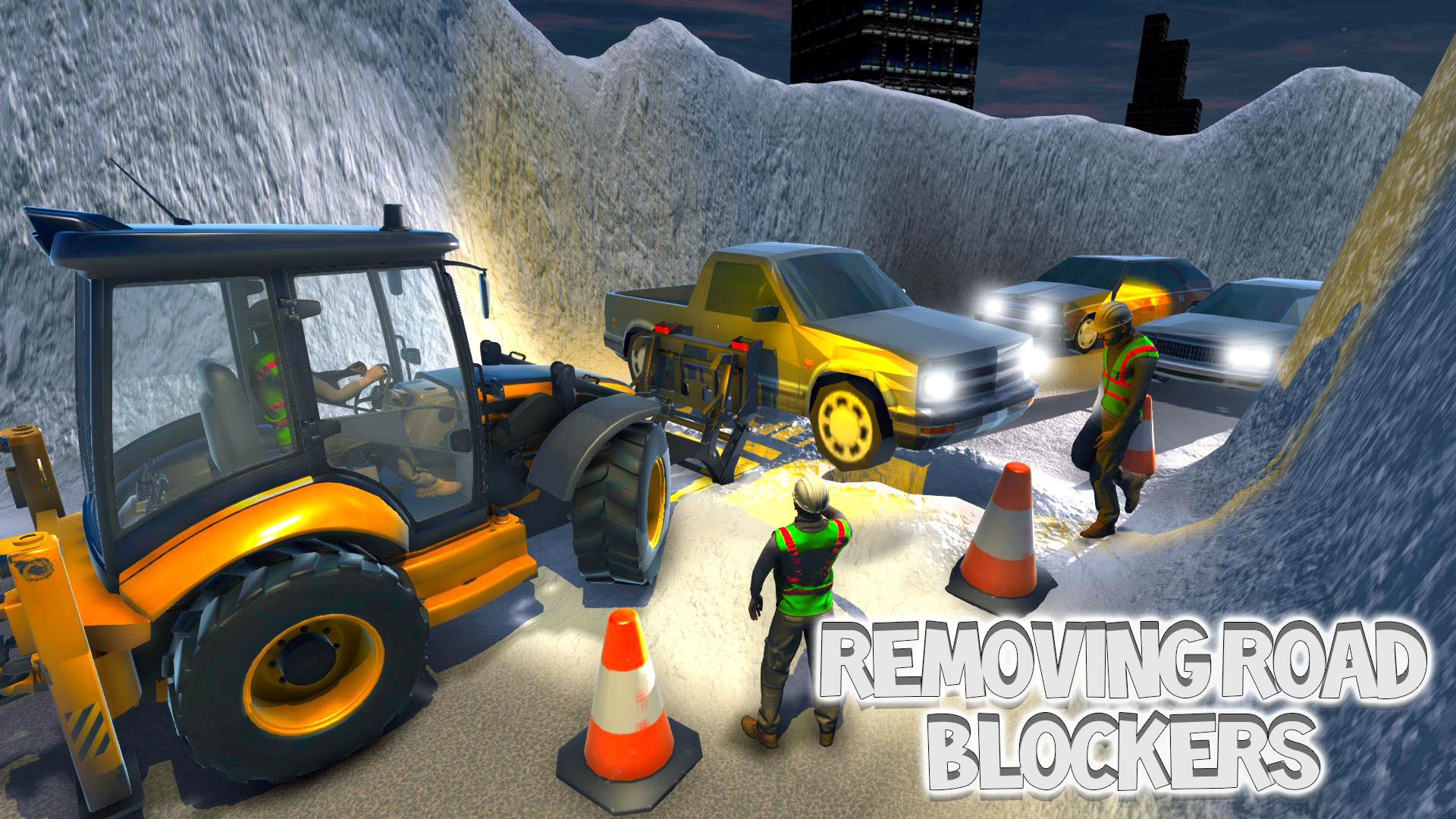 اسکرین شات 4 برنامه Real JCB Snow Excavator 3D