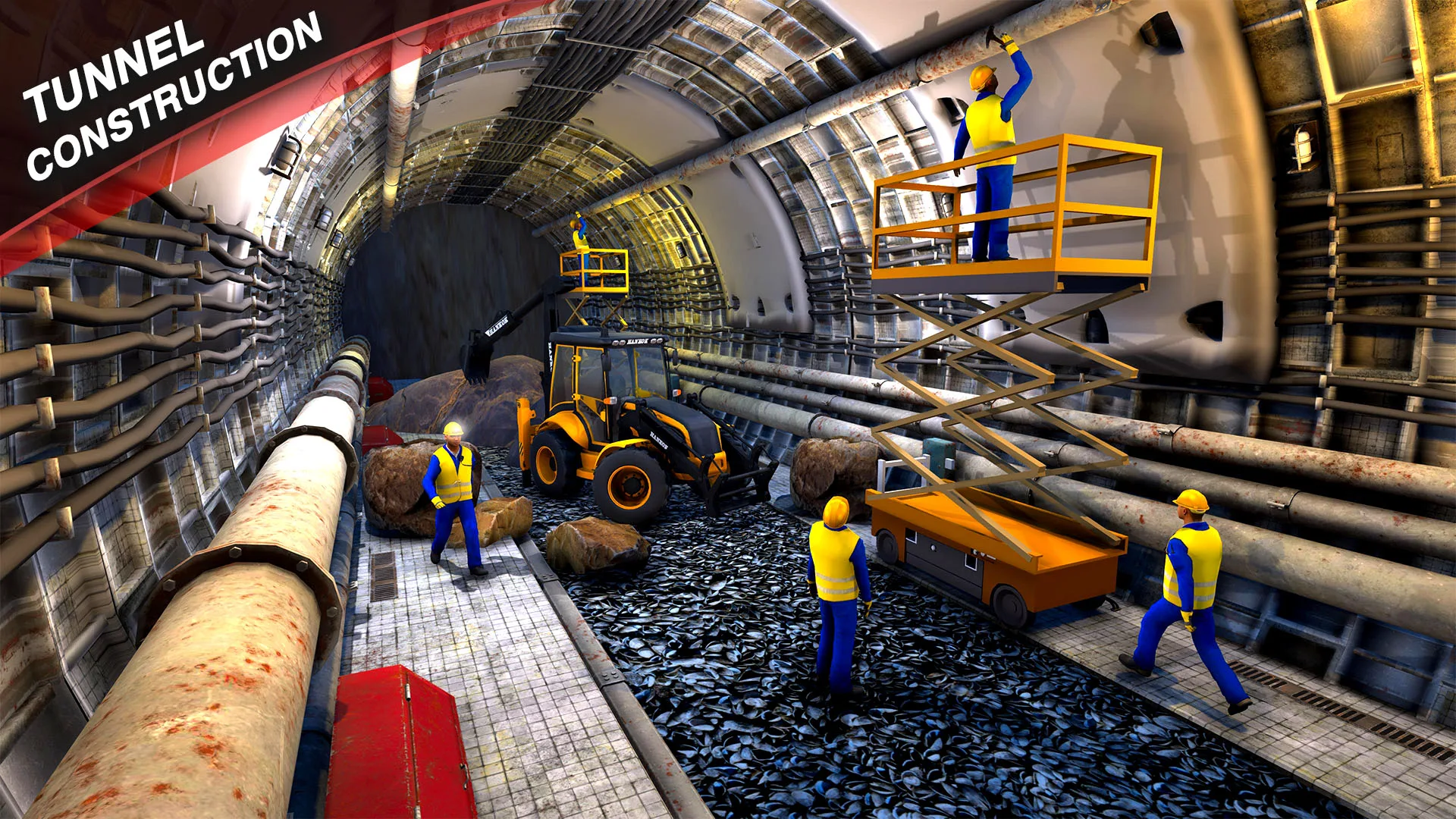 اسکرین شات 1 بازی Uphill Tunnel Excavator Game