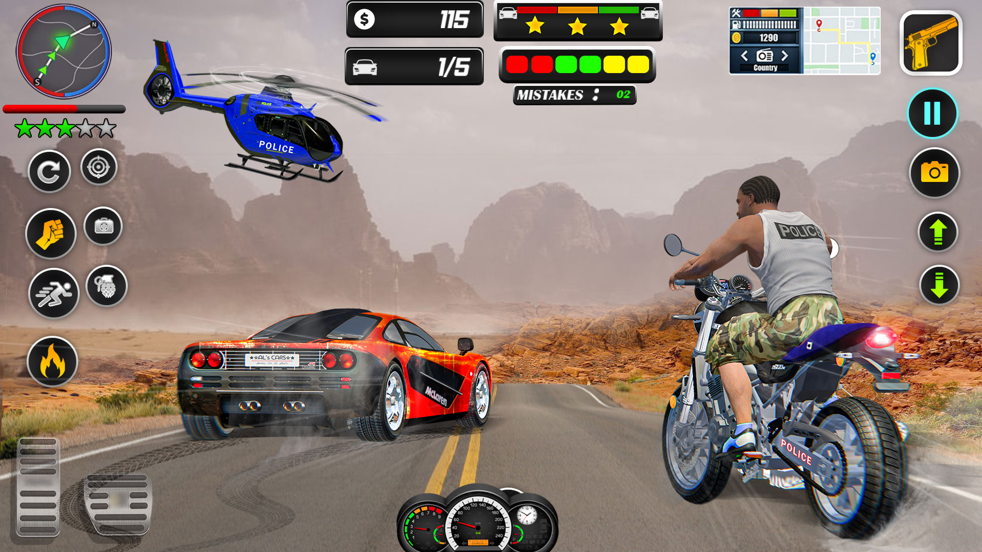 اسکرین شات 3 بازی US Police Car Chase Thief Game