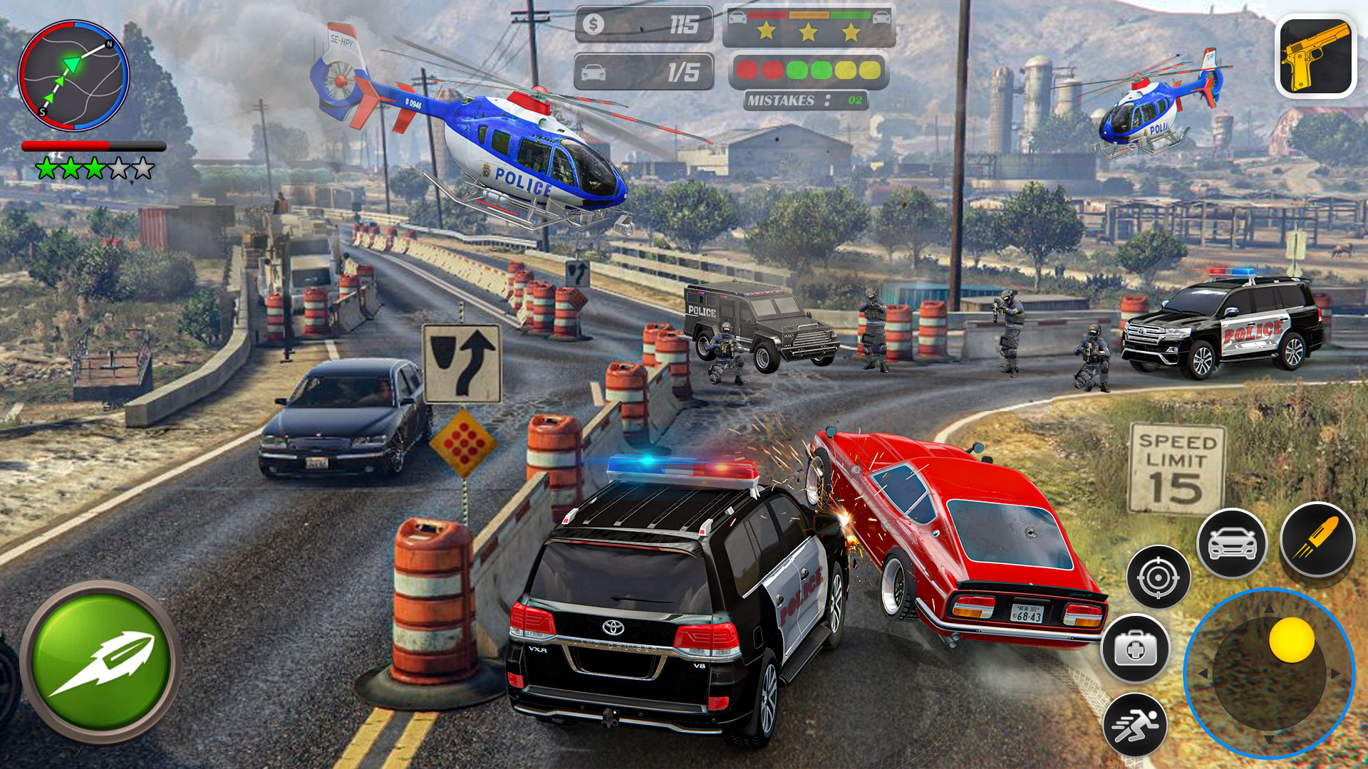 اسکرین شات 4 بازی US Police Car Chase Thief Game