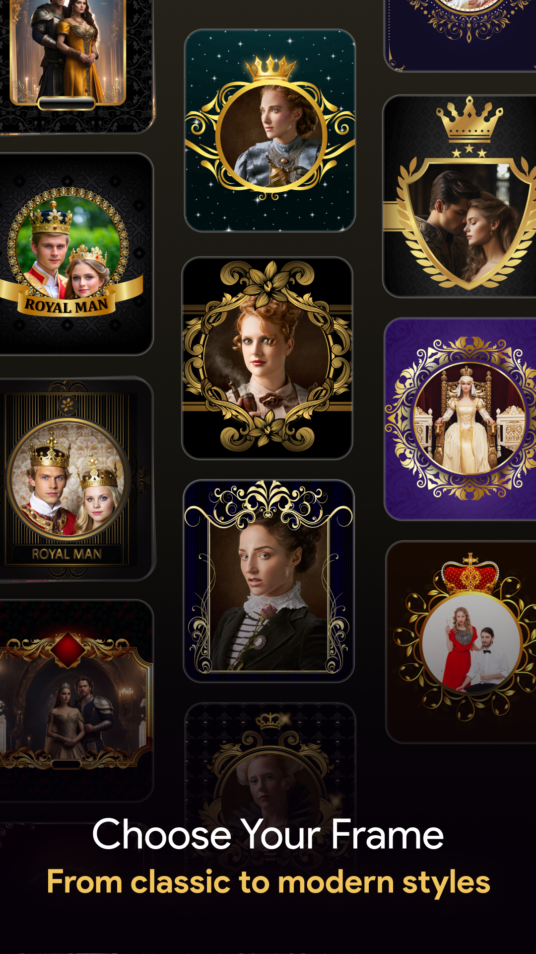 اسکرین شات 1 برنامه Royal Photo Frames And Effects