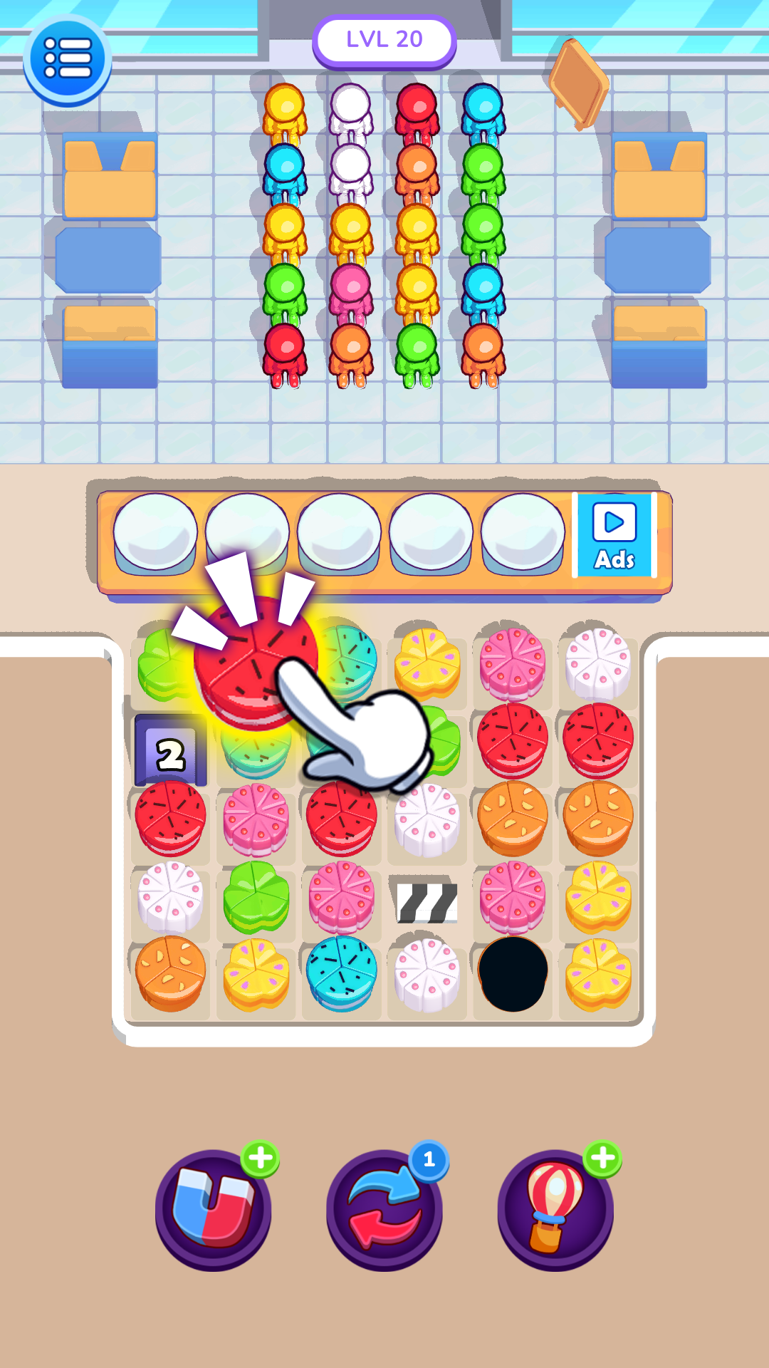 اسکرین شات 2 بازی Cake Away Match Puzzle