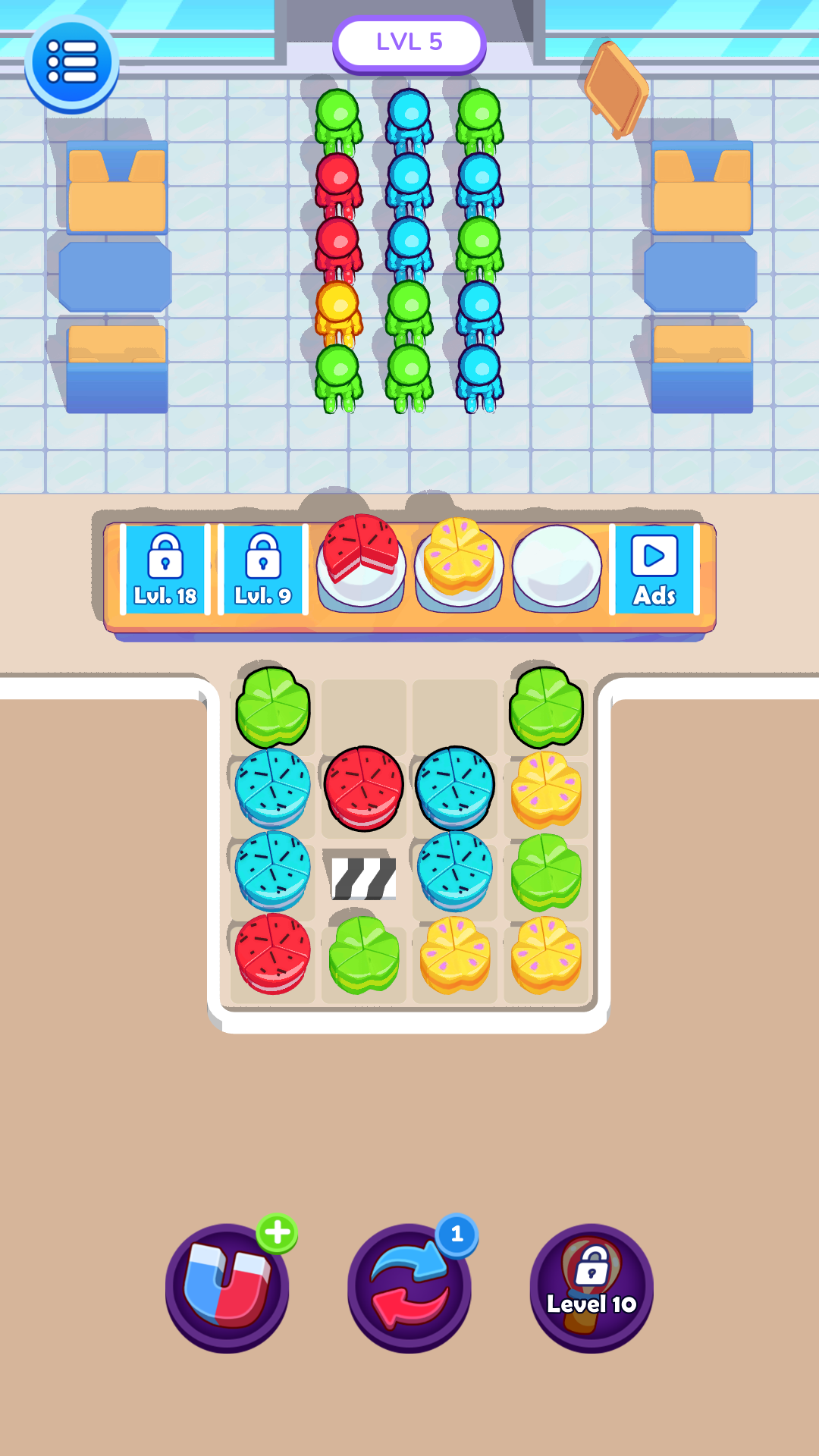 اسکرین شات 1 بازی Cake Away Match Puzzle