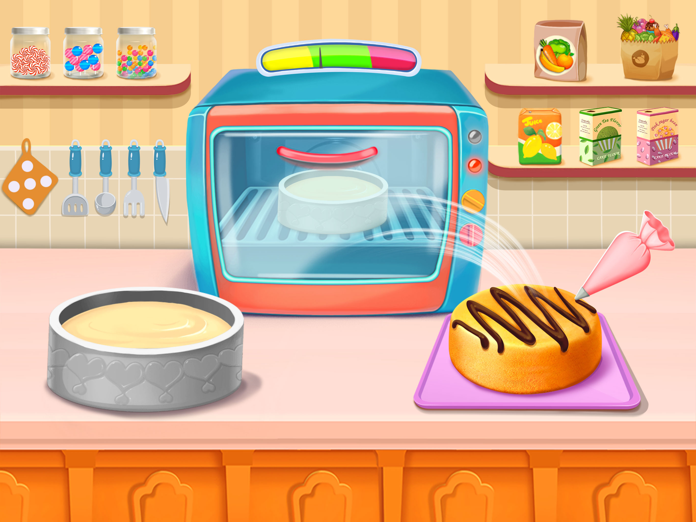 اسکرین شات 1 برنامه Cake Maker Baking Kitchen