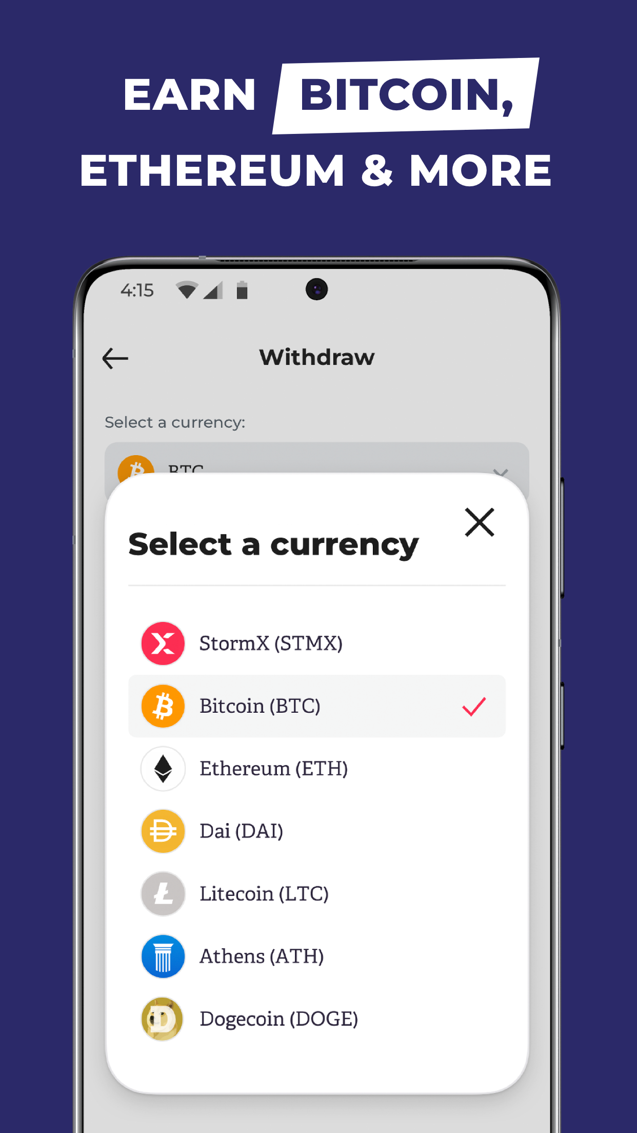 اسکرین شات 3 برنامه StormX: Shop and Earn Crypto