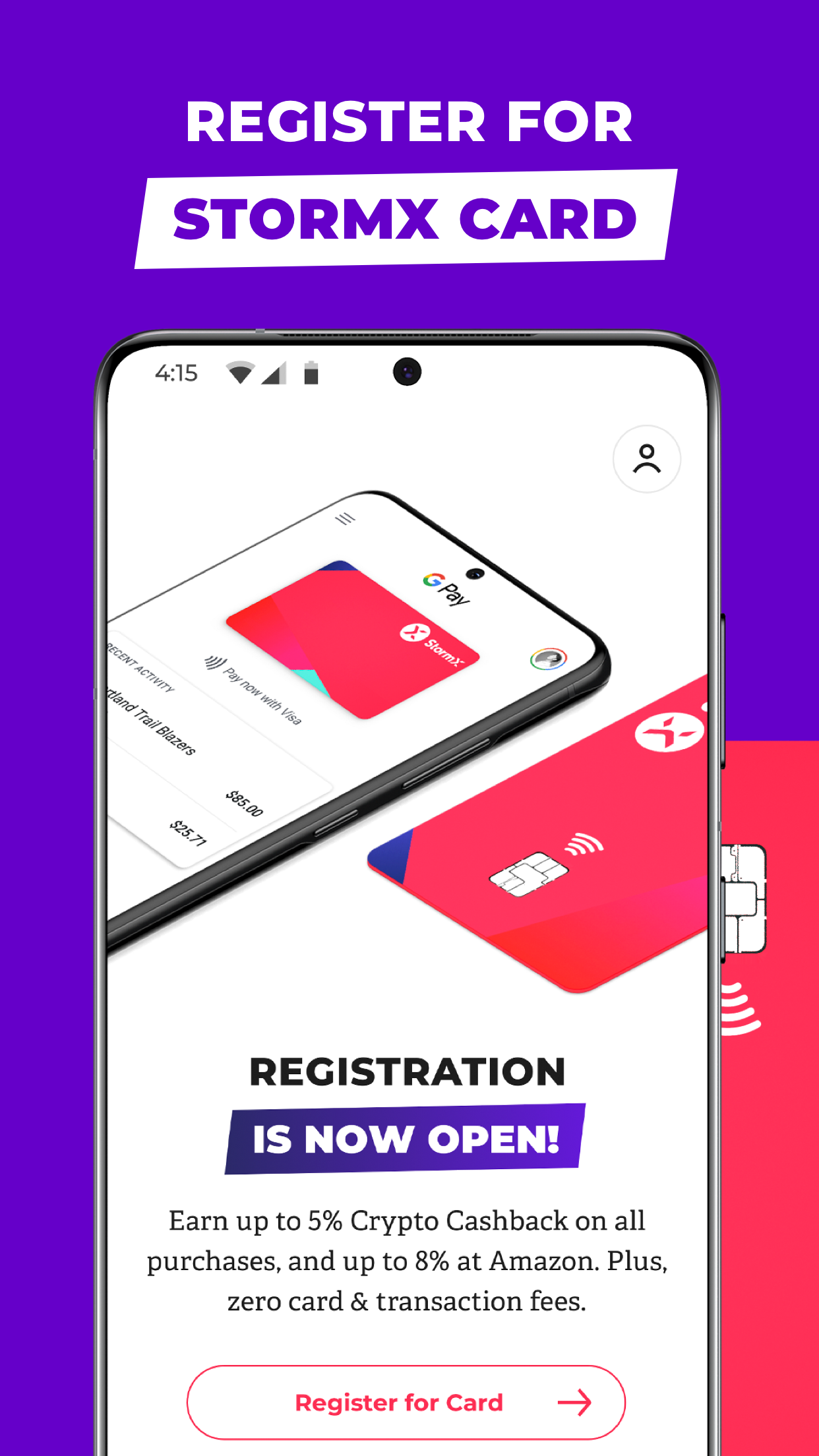 اسکرین شات 6 برنامه StormX: Shop and Earn Crypto