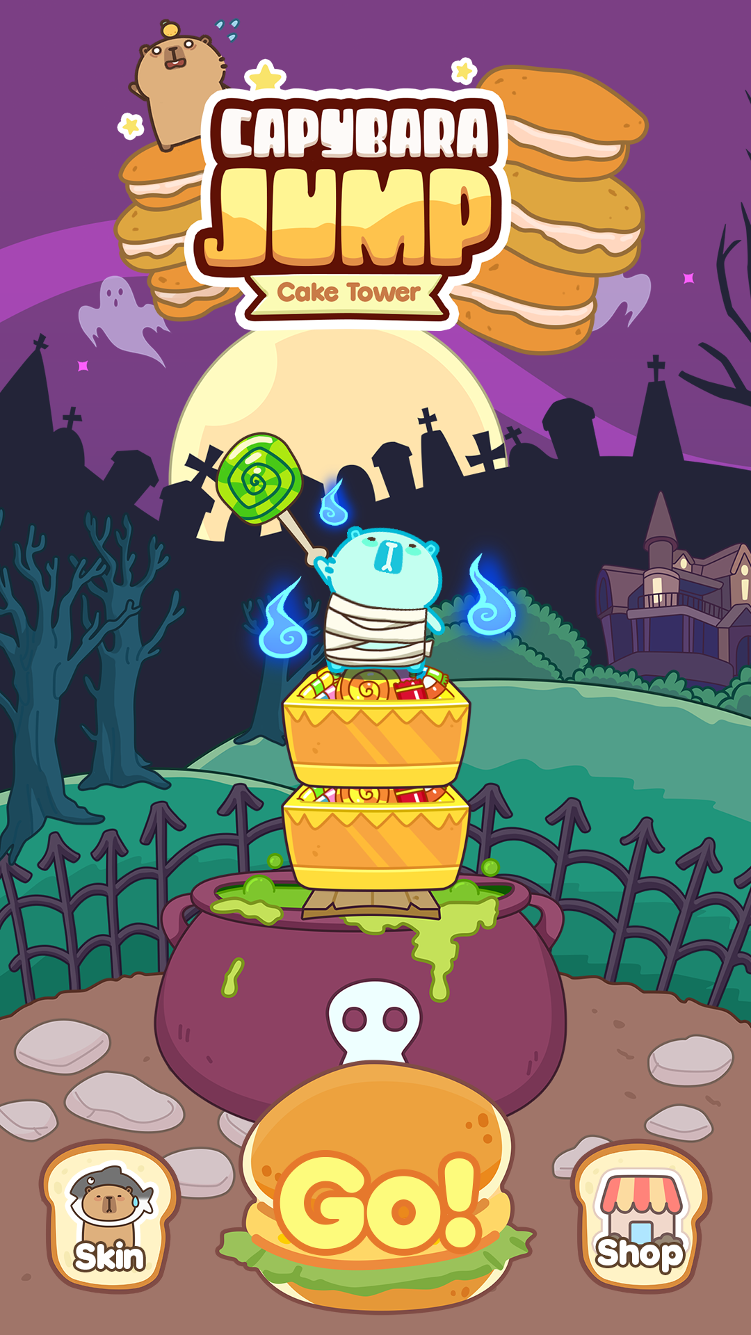 اسکرین شات 1 بازی Capybara Jump: Cake Tower