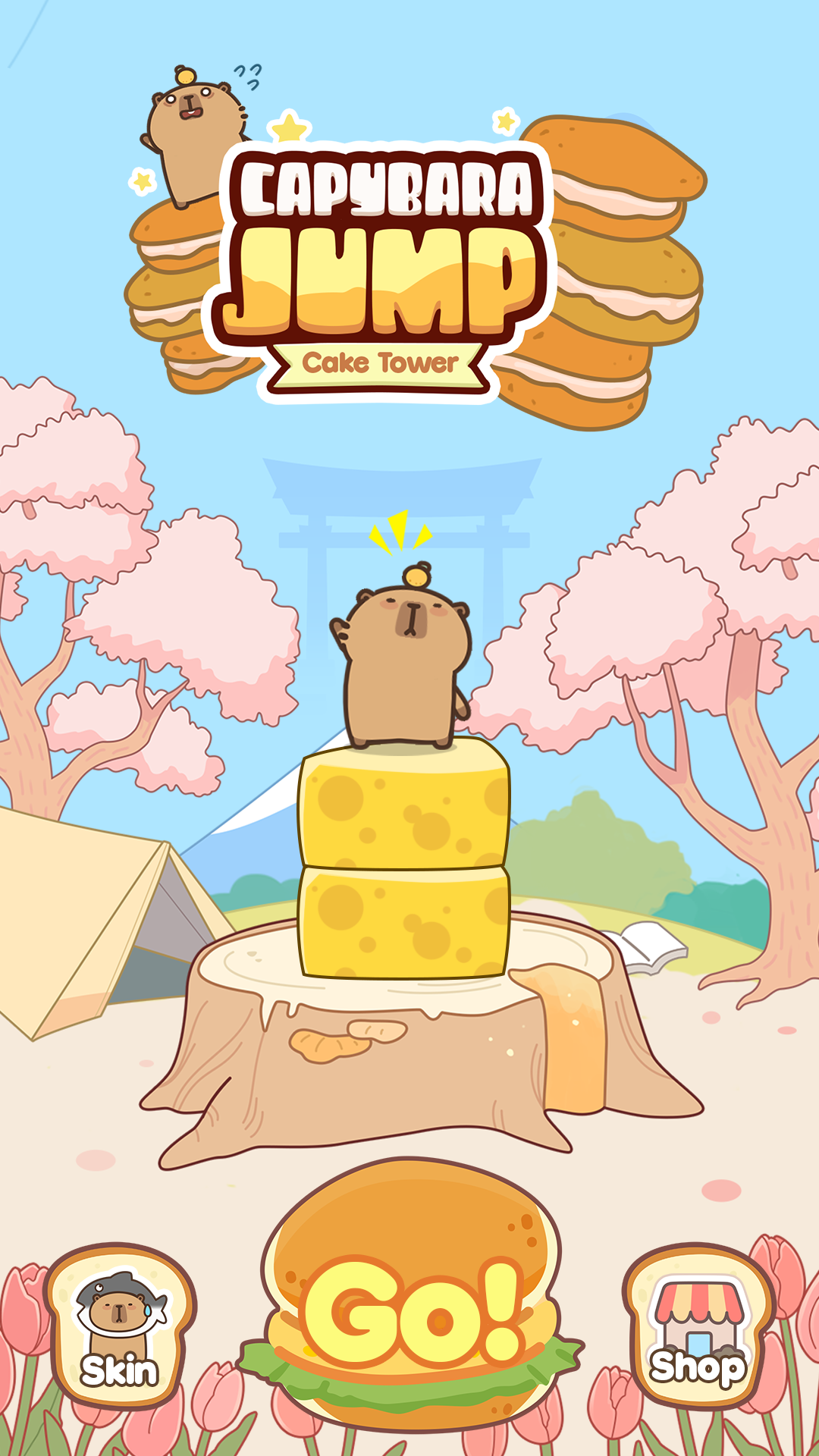 اسکرین شات 1 بازی Capybara Jump: Cake Tower