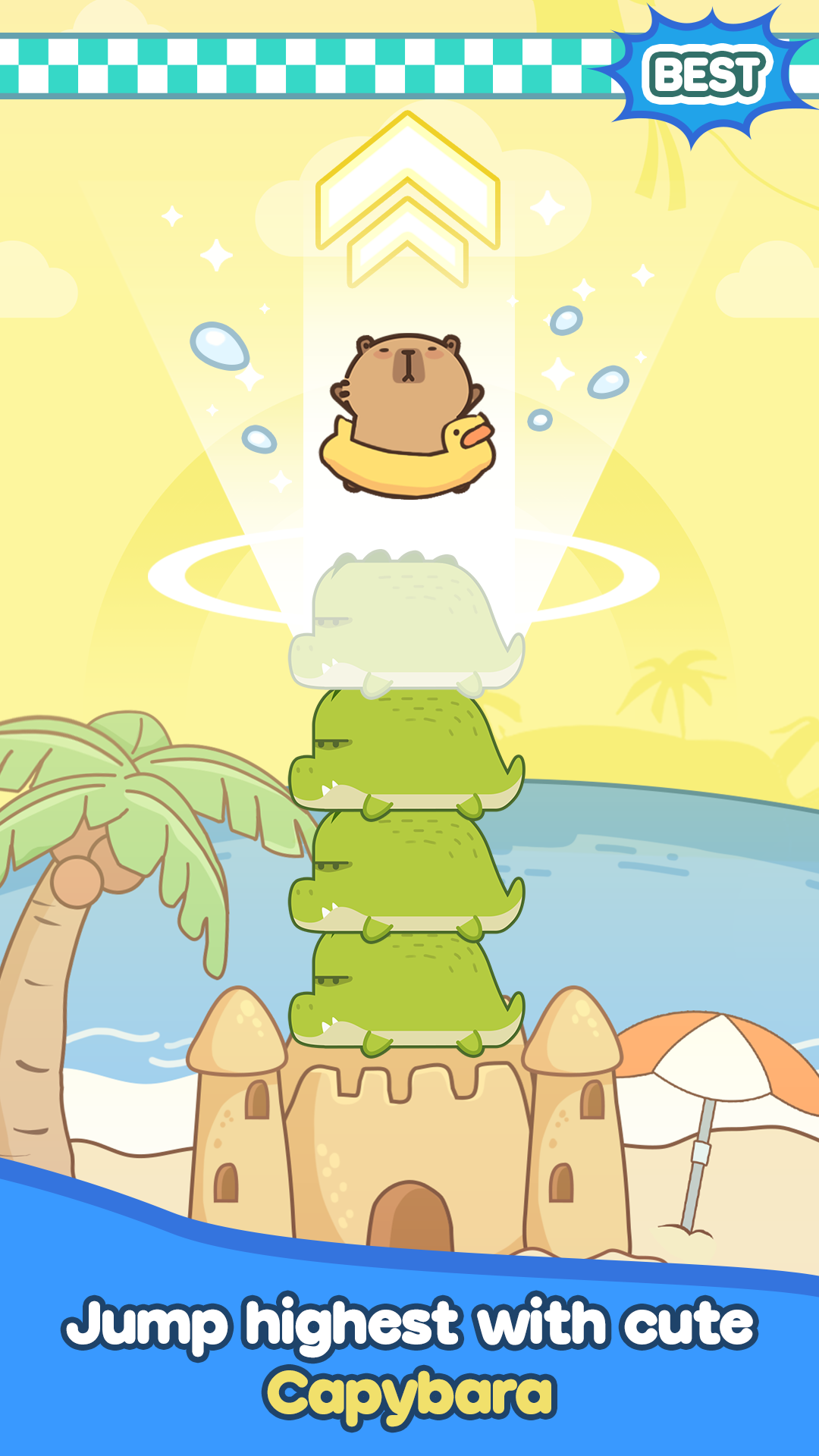اسکرین شات 2 بازی Capybara Jump: Cake Tower