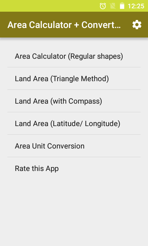 اسکرین شات 1 برنامه Land Area Calculator Converter