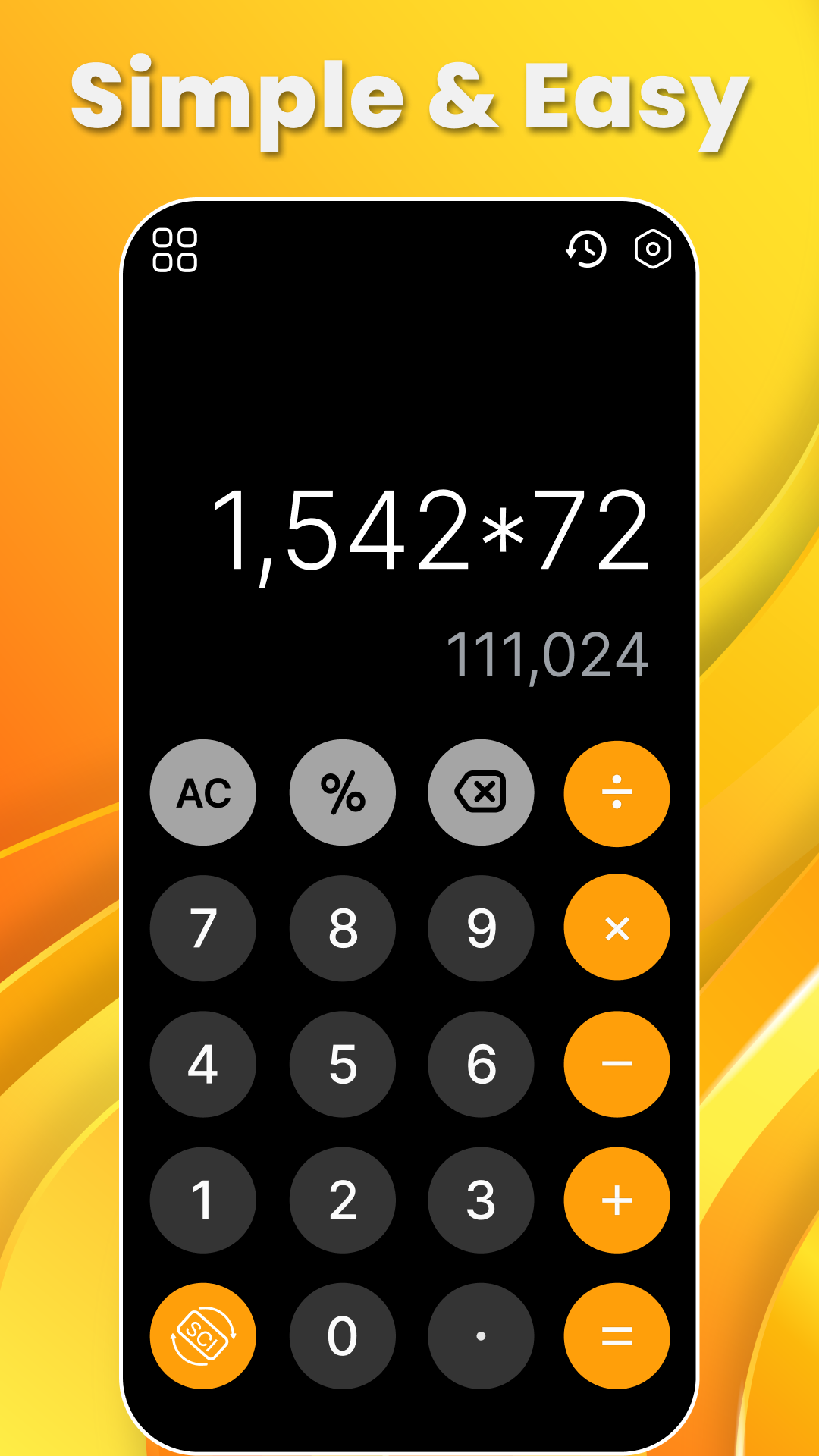 اسکرین شات 1 برنامه Calculator