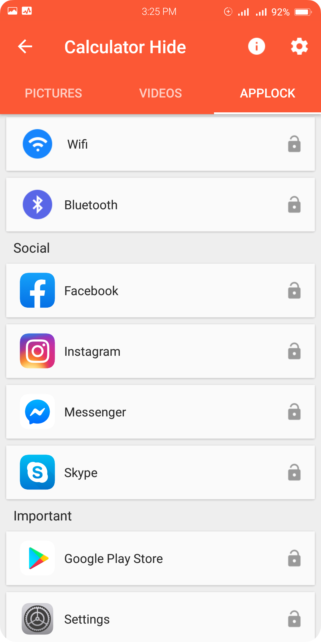 اسکرین شات 6 برنامه Calculator Hide Photo and Video & App Lock