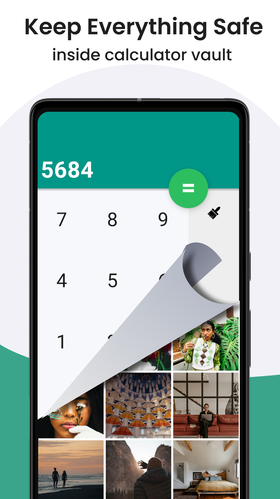 اسکرین شات 2 برنامه Calculator Vault- Gallery Lock