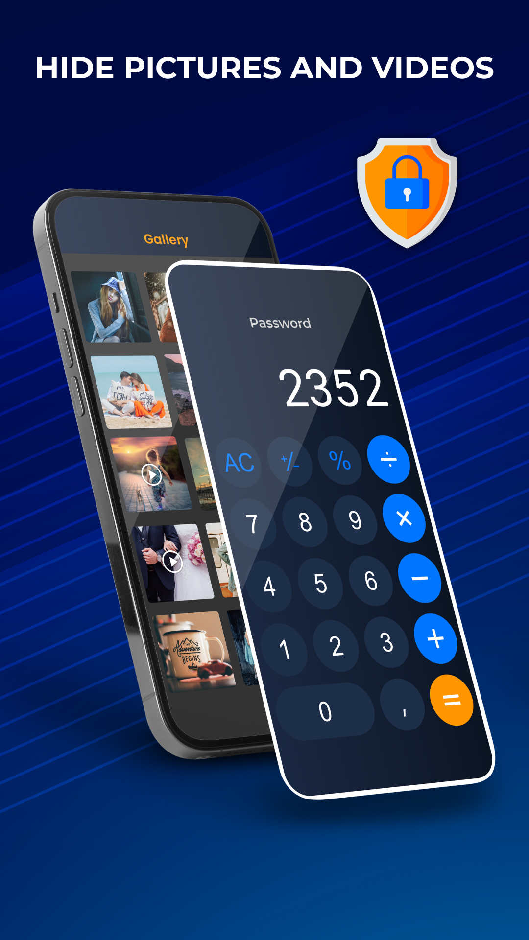 اسکرین شات 2 برنامه Calculator Lock App: Applock