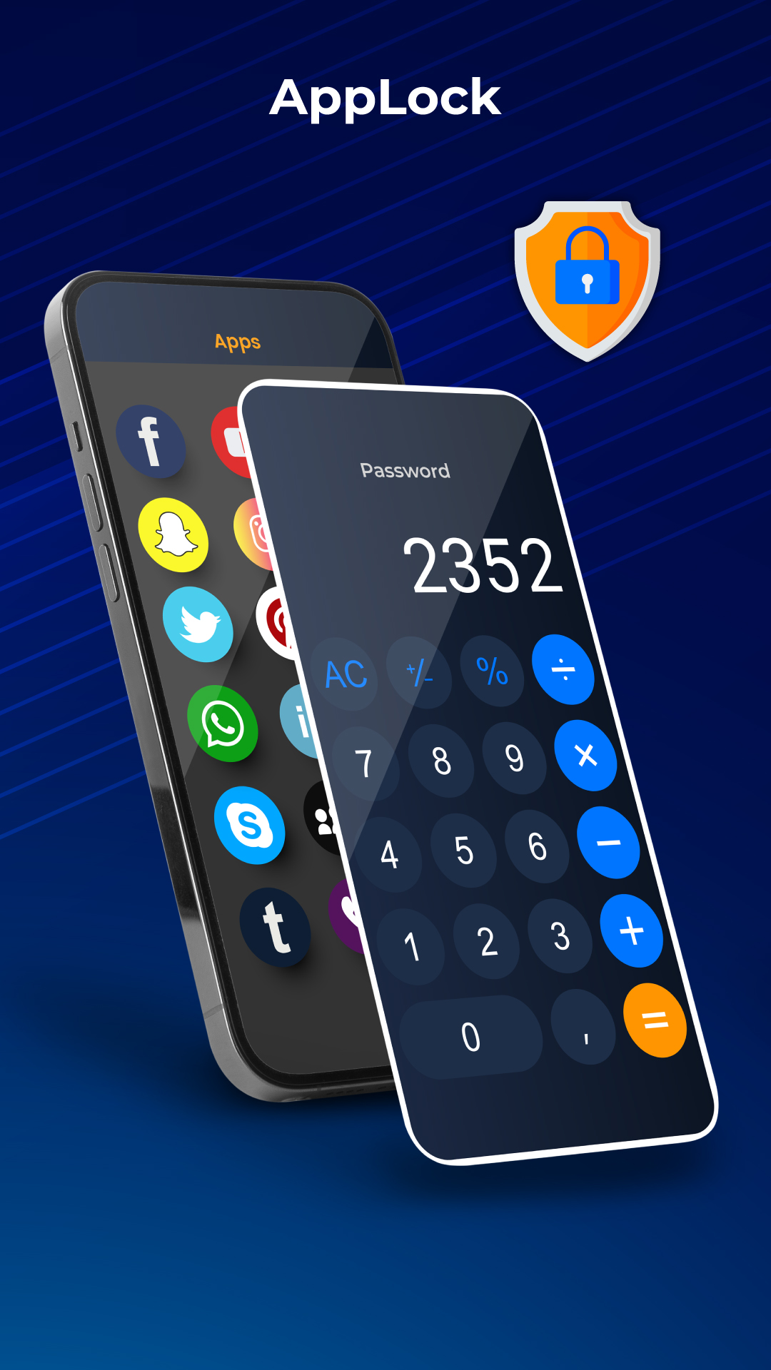 اسکرین شات 3 برنامه Calculator Lock App: Applock