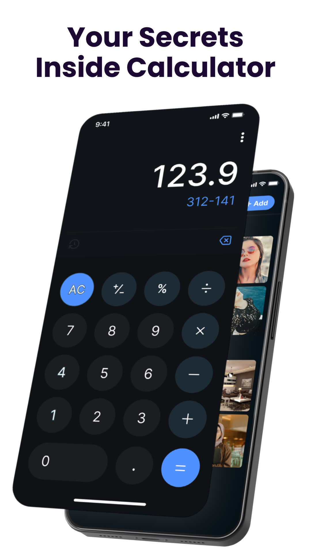 اسکرین شات 1 برنامه Calculator - Hide apps, Photo