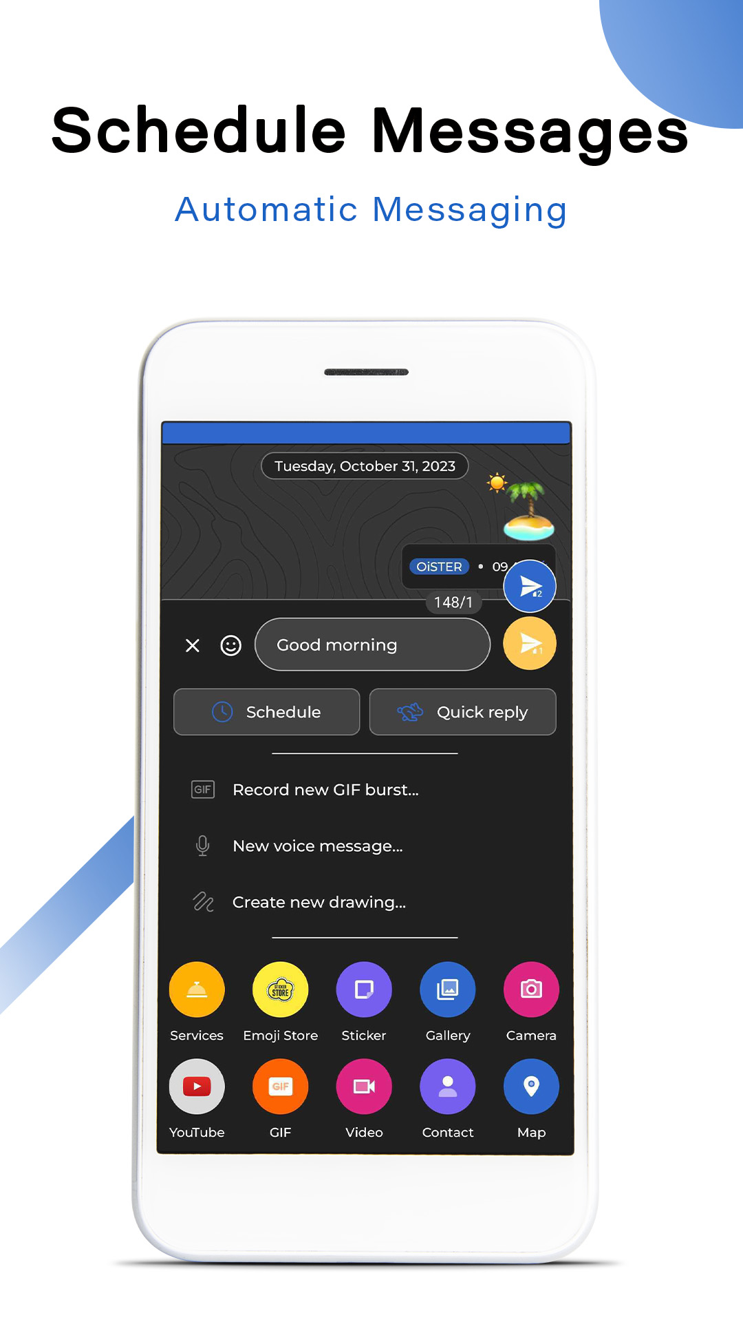 اسکرین شات 3 برنامه Mood SMS - Messages App