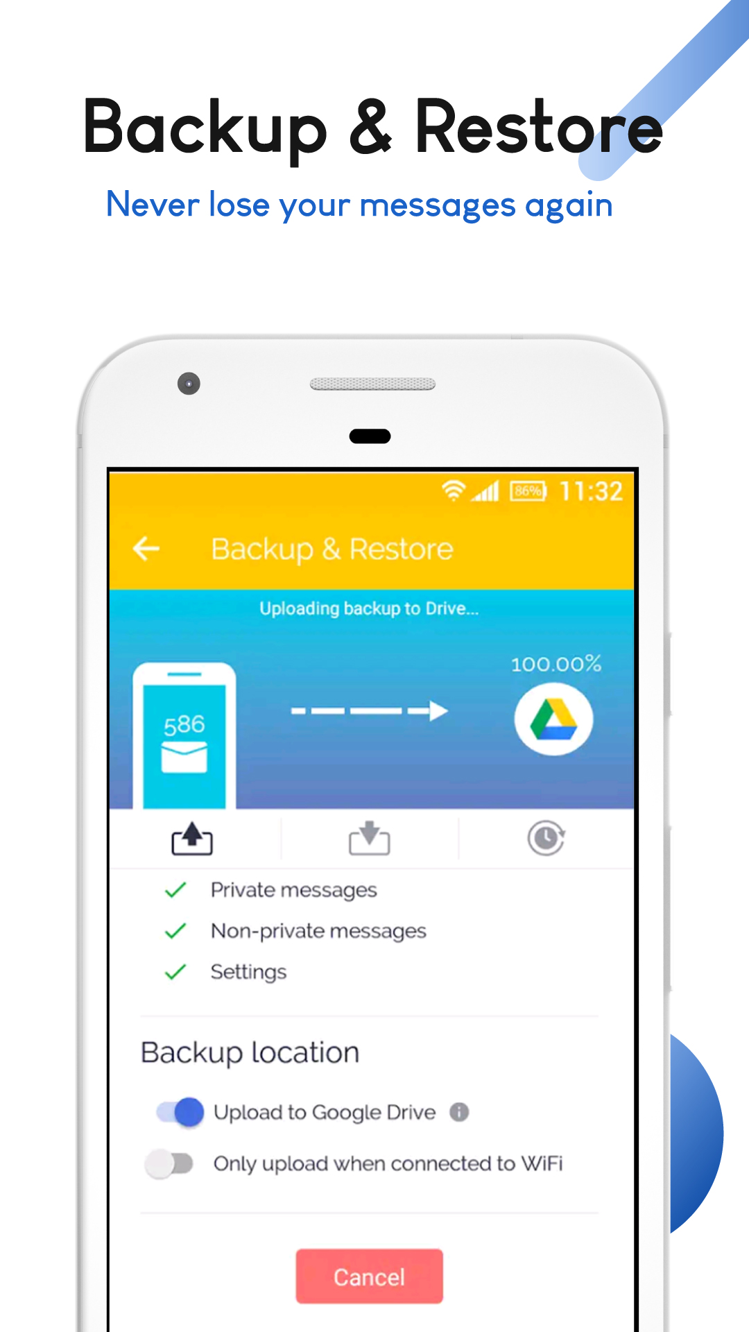اسکرین شات 7 برنامه Mood SMS - Messages App