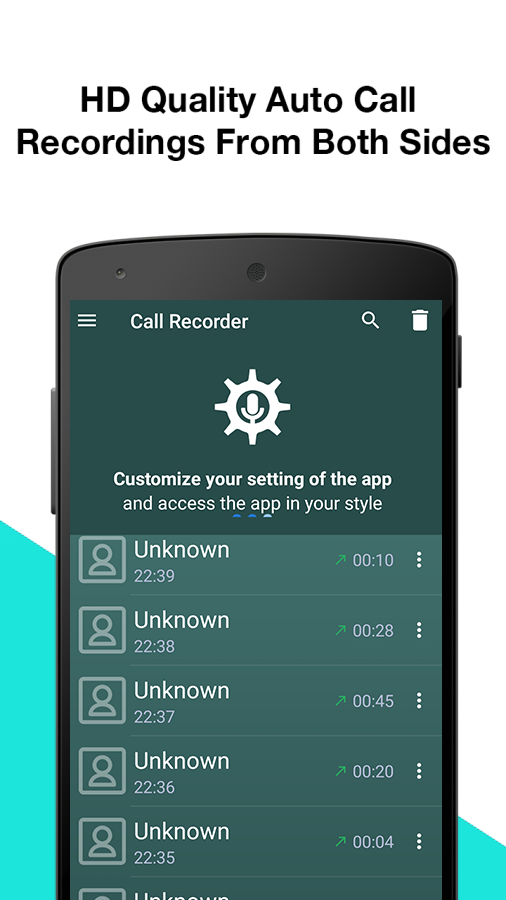 اسکرین شات 1 برنامه Call Recorder