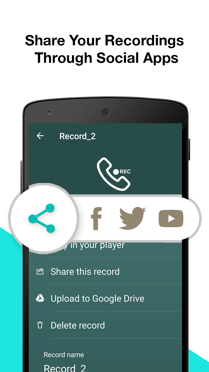 اسکرین شات 5 برنامه Call Recorder