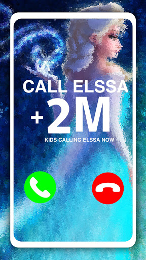 اسکرین شات 1 بازی Call Elssa Chat + video call (Simulation)