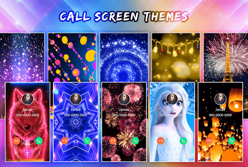 اسکرین شات 1 برنامه Color Call Flash- Call Screen, Color Phone Flash