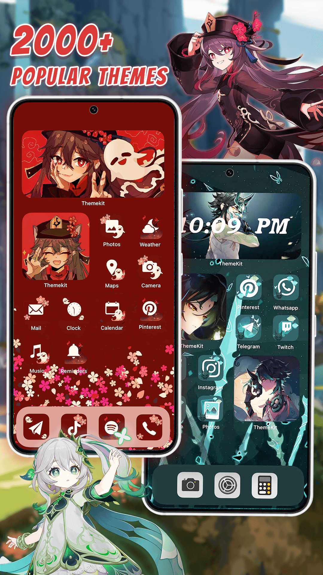 اسکرین شات 3 برنامه Dark Wednesday Theme Launcher