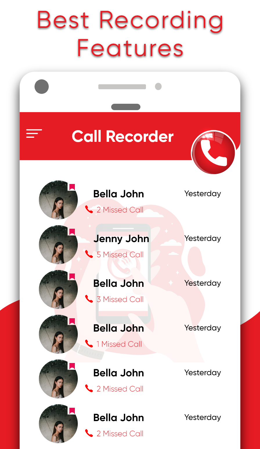 اسکرین شات 3 برنامه Call Recorder - Tapeacall
