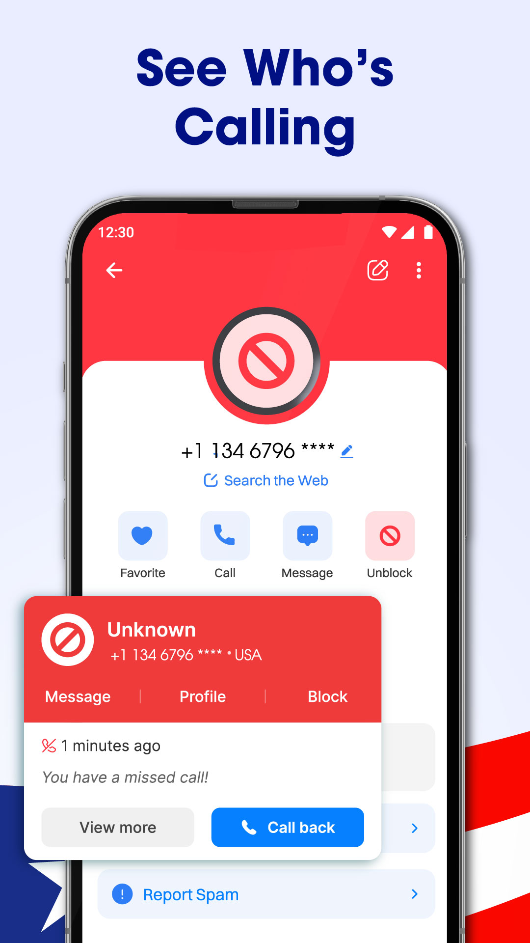 اسکرین شات 3 برنامه Caller ID - Block Spam Call