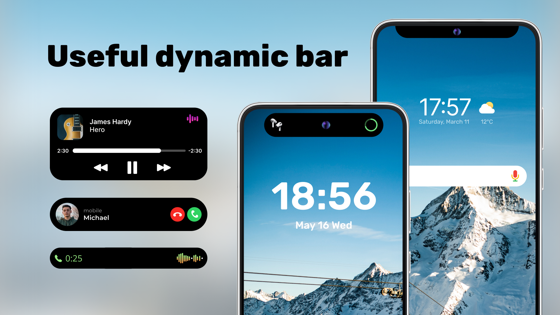 اسکرین شات 1 برنامه Dynamic Bar