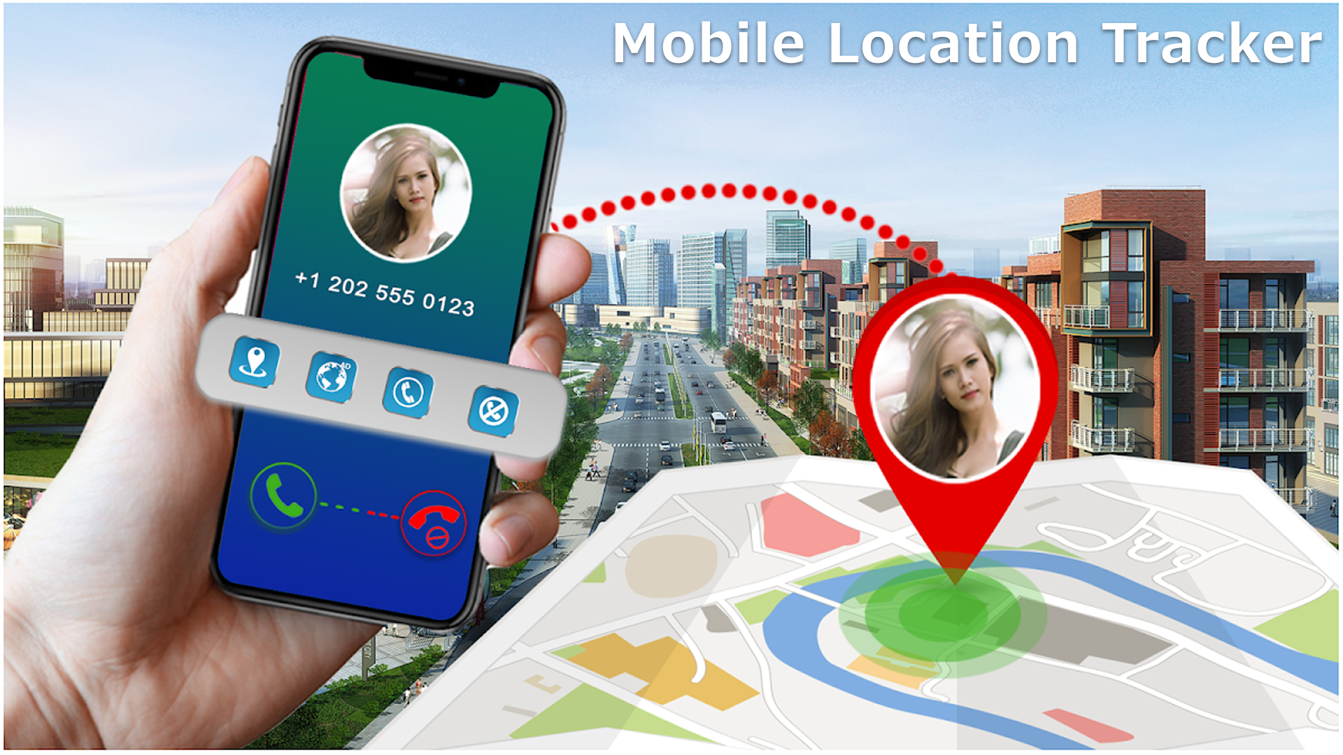 اسکرین شات 1 برنامه Mobile Location Tracker