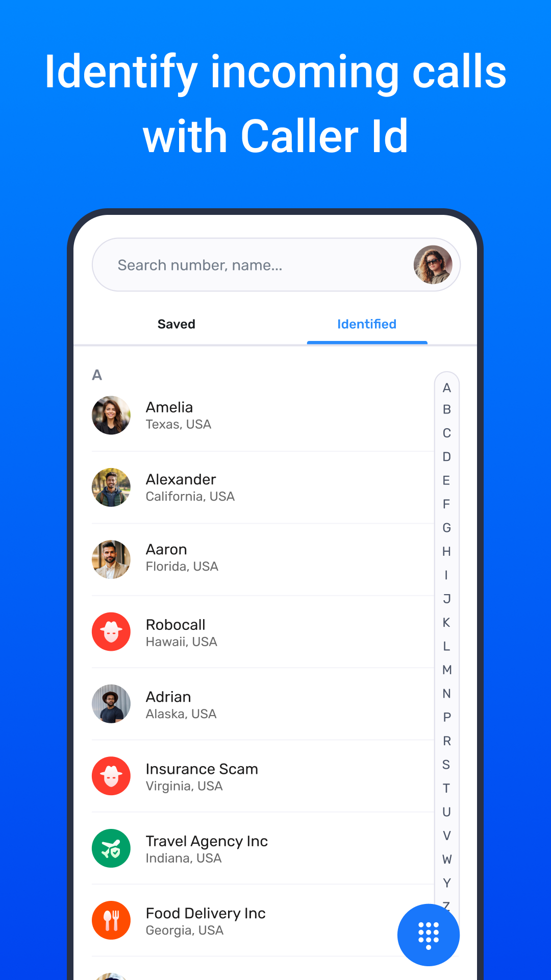 اسکرین شات 2 برنامه Phone Call True