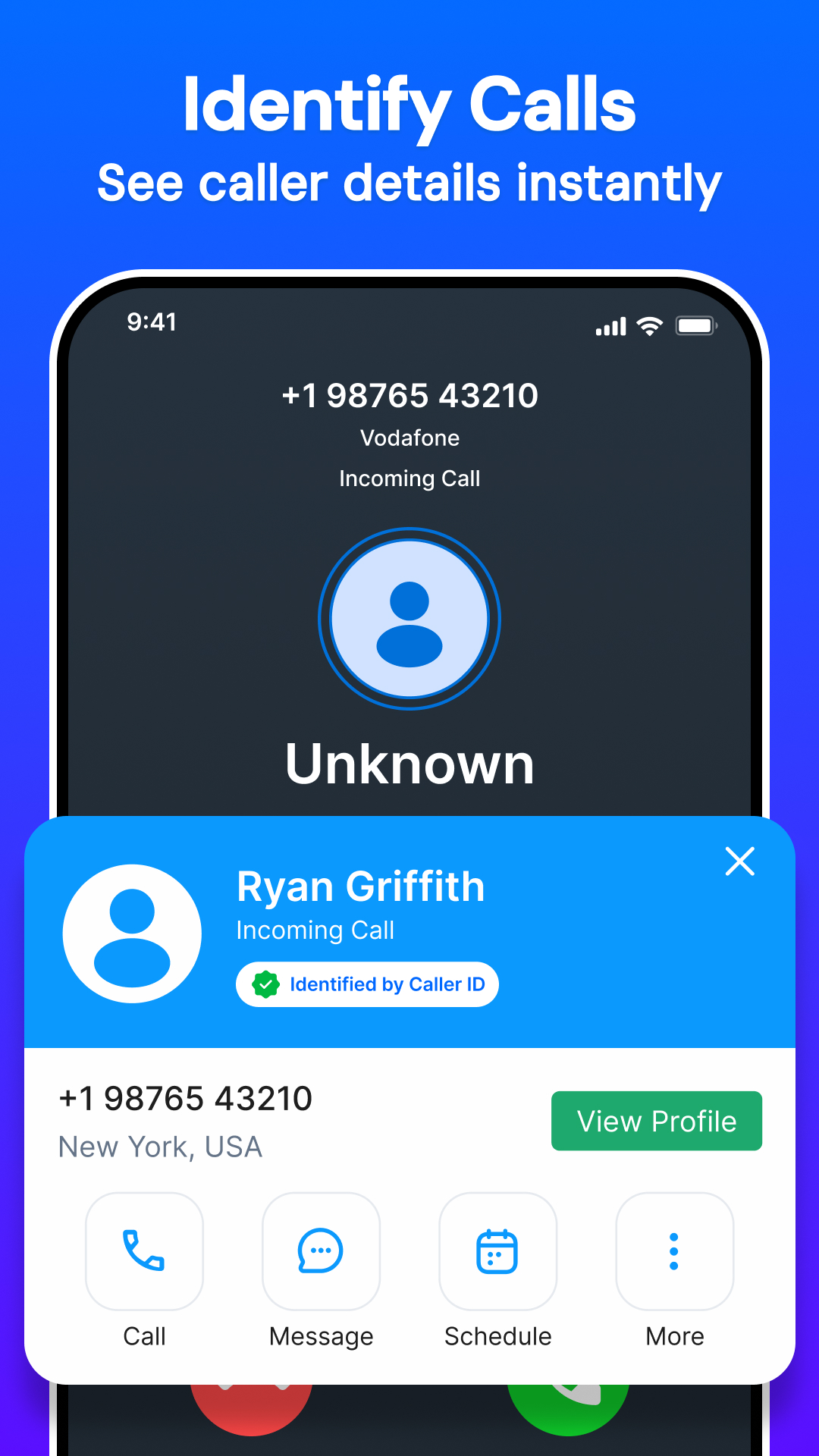 اسکرین شات 1 برنامه Callit: Caller ID, Block & SMS