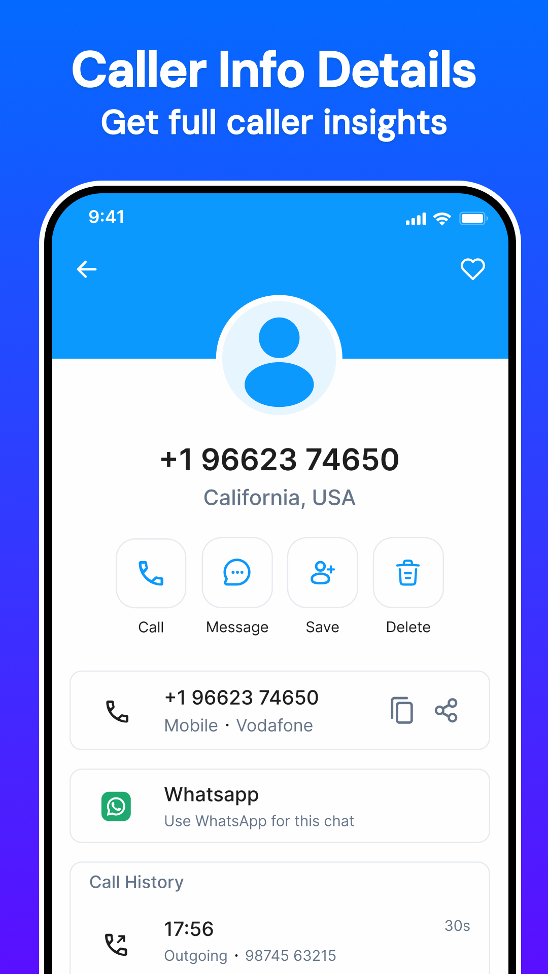 اسکرین شات 4 برنامه Callit: Caller ID, Block & SMS
