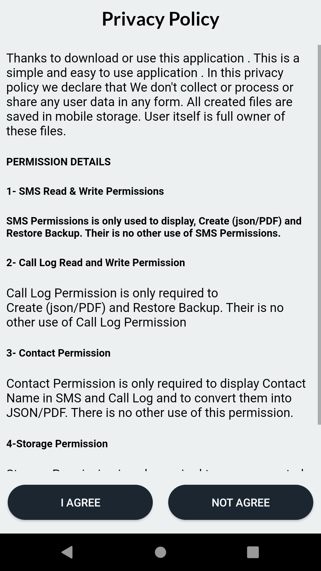 اسکرین شات 2 برنامه Super SMS Backup & Restore