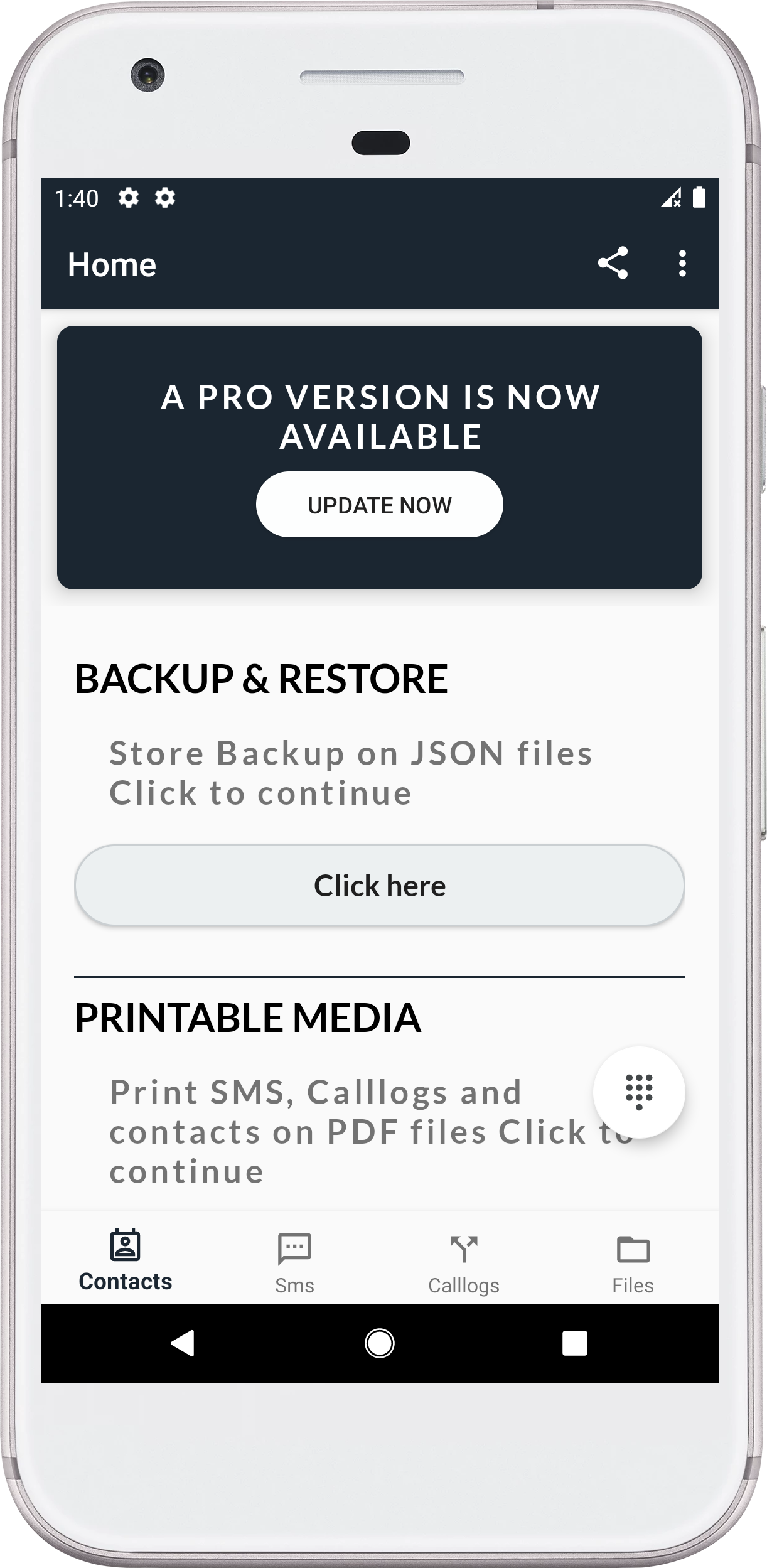 اسکرین شات 3 برنامه Call Log and sms manager