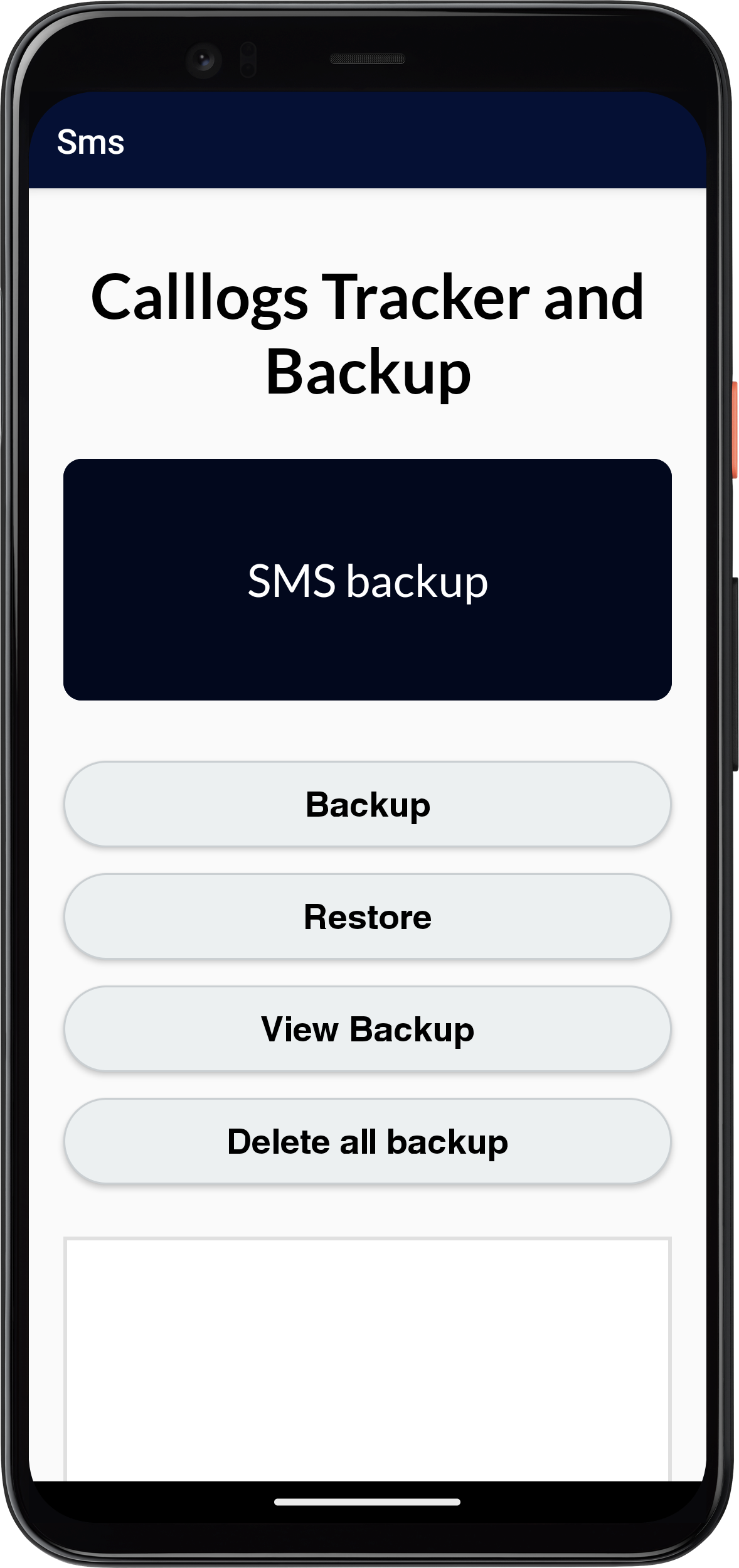 اسکرین شات 5 برنامه Call Log and sms manager