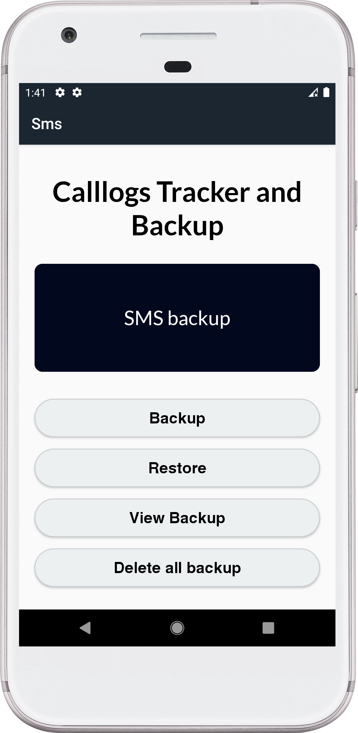 اسکرین شات 5 برنامه Call Log and sms manager