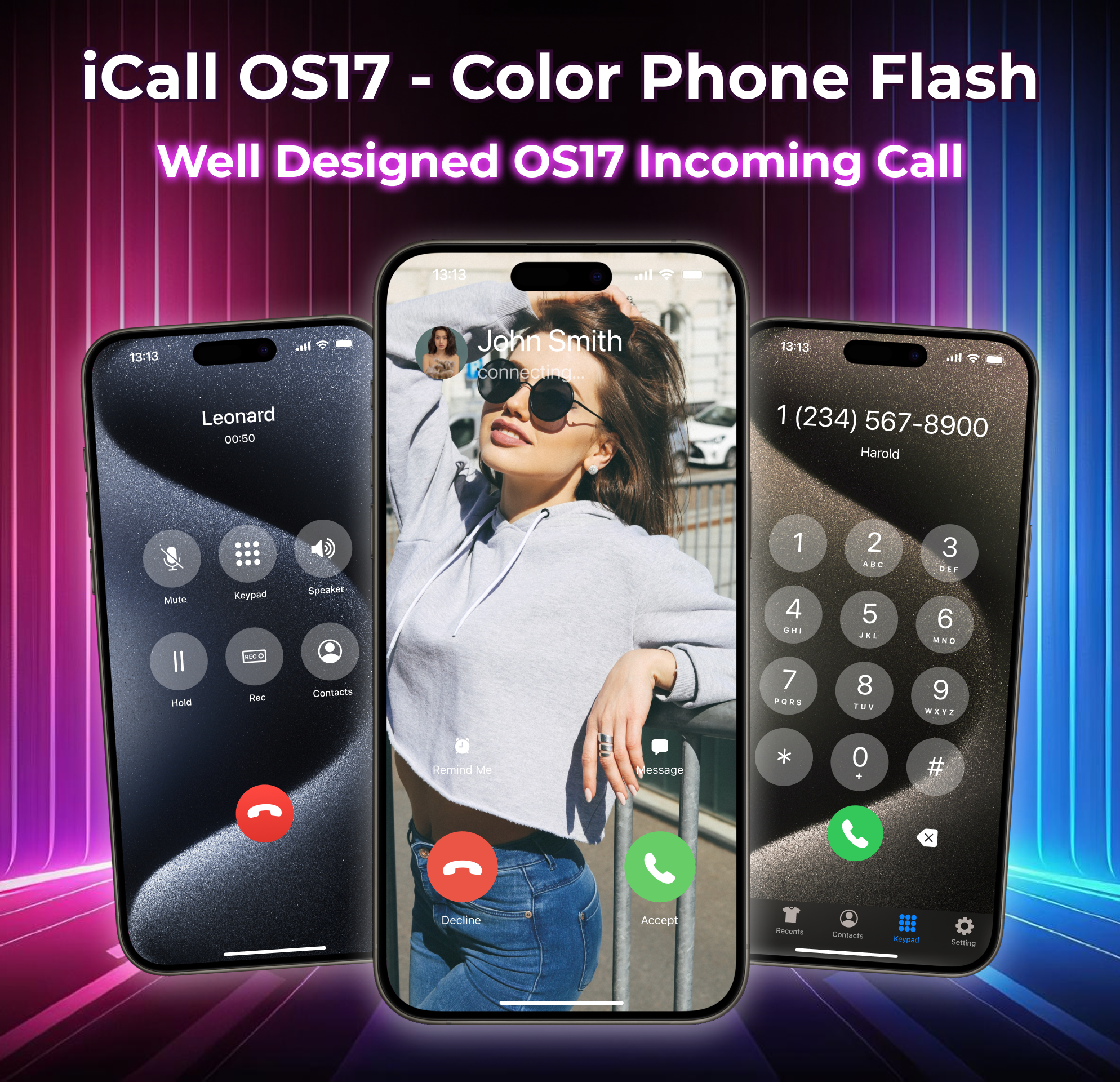 اسکرین شات 1 برنامه iCall - Phone Dialer Screen