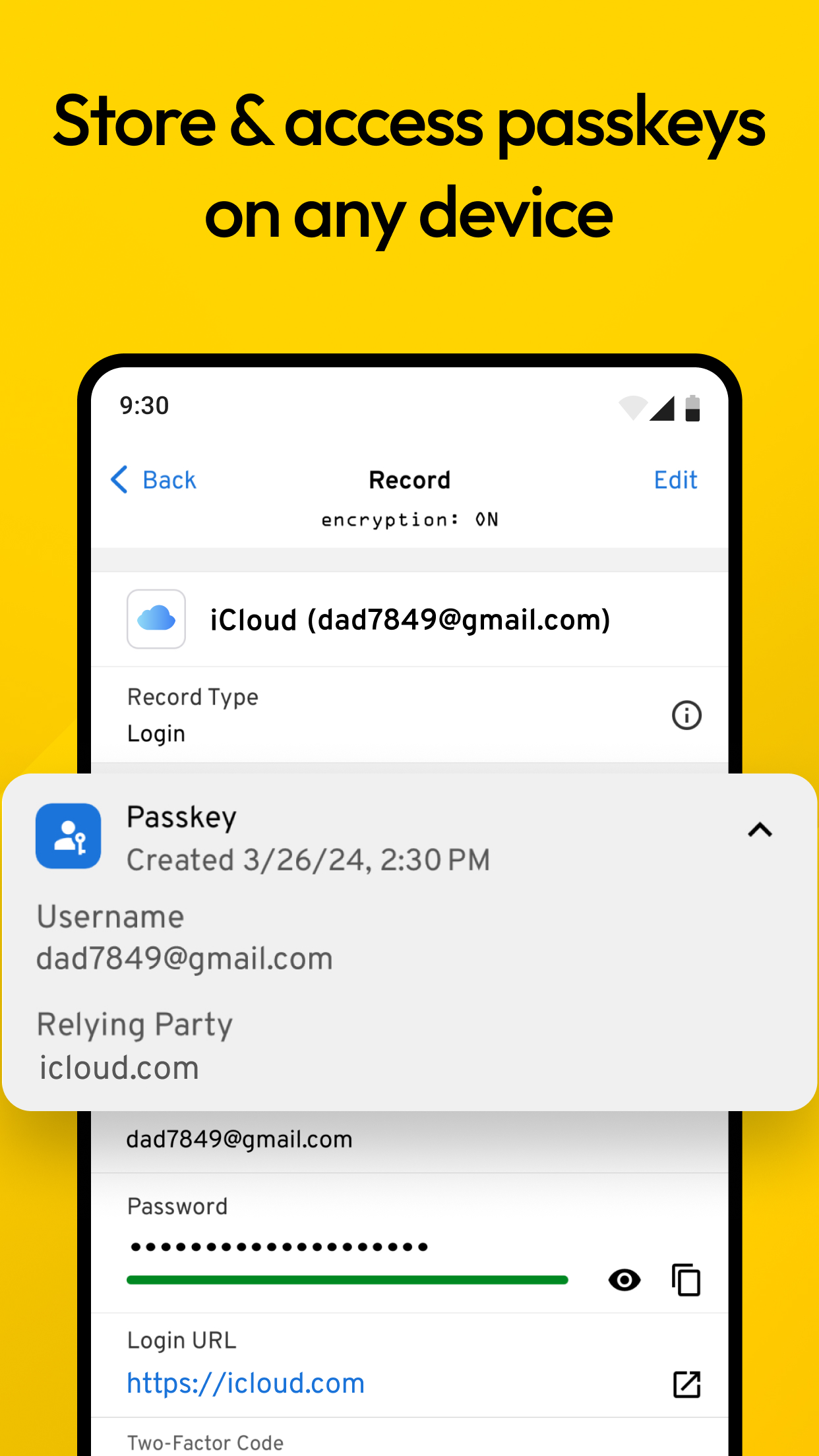 اسکرین شات 6 برنامه Keeper Password Manager