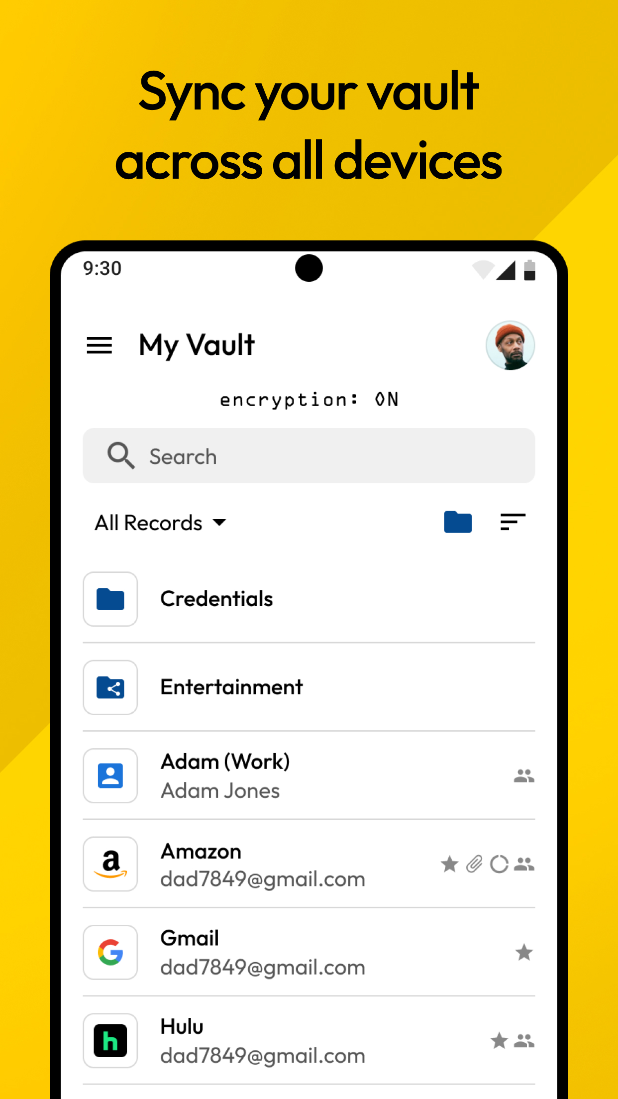 اسکرین شات 3 برنامه Keeper Password Manager