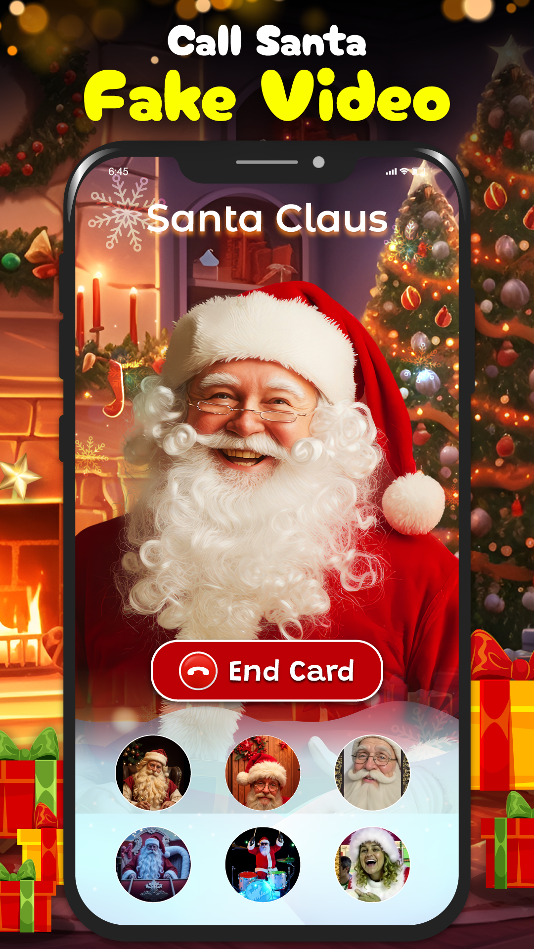 اسکرین شات 2 برنامه Call Santa Claus: Prank Call