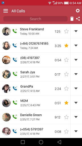 اسکرین شات 8 برنامه Automatic Call Recorder