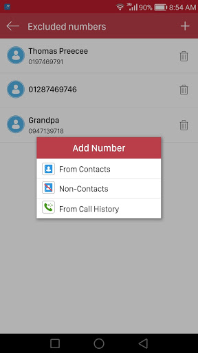 اسکرین شات 7 برنامه Automatic Call Recorder