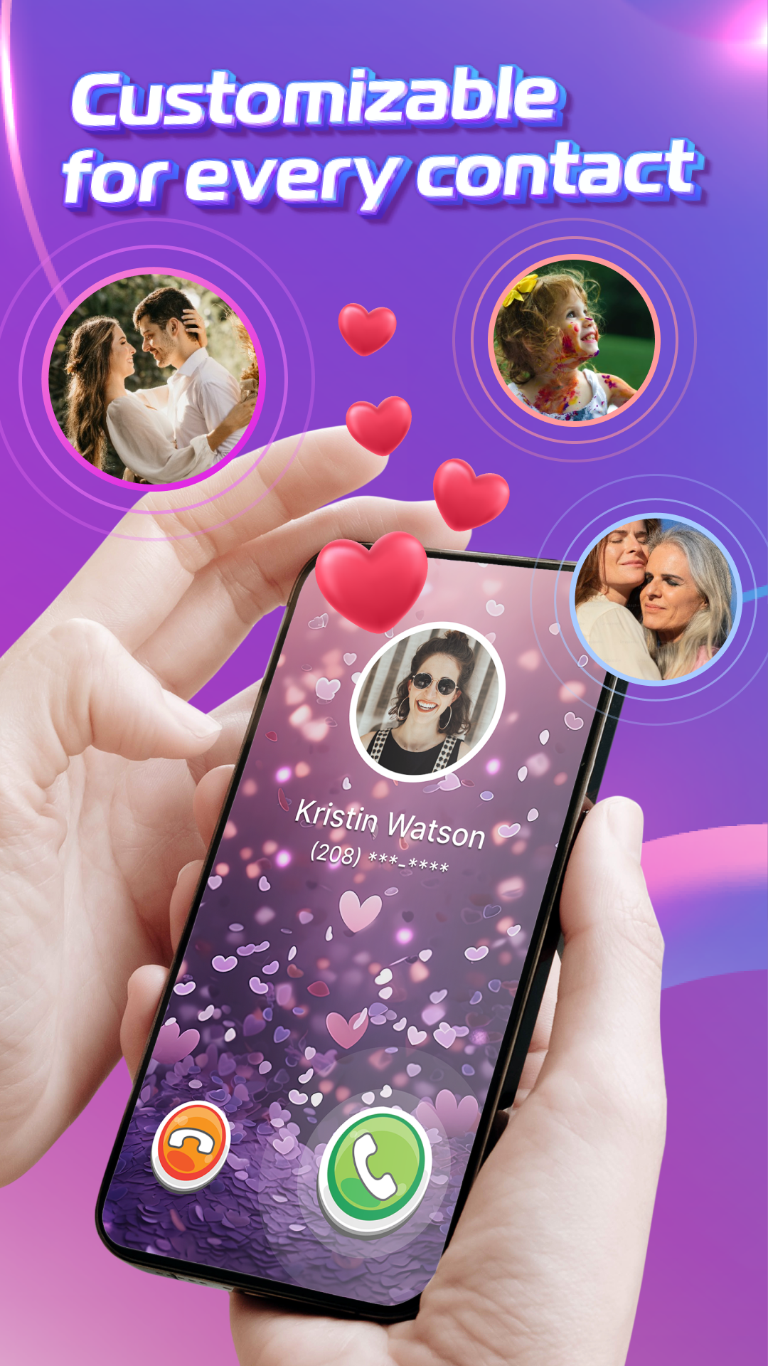 اسکرین شات 5 برنامه Call Screen with Color Themes