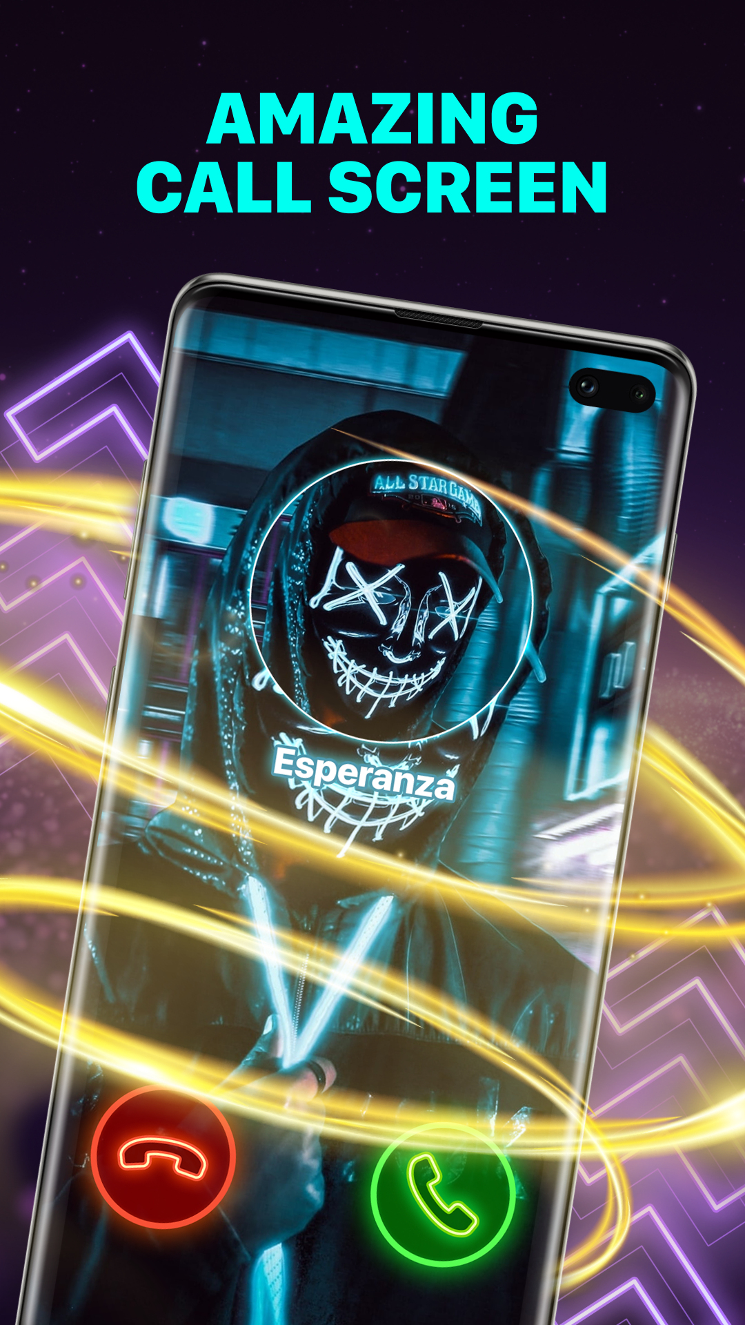 اسکرین شات 2 برنامه Color Phone - Nice Call Screen